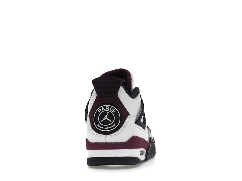 Air Jordan 4 Retro PSG Paris Saint-Germain (GS) - White/Bordeaux-Neutral Grey-Black - CZ6509-100 - 29