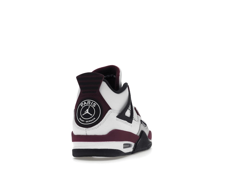 Air Jordan 4 Retro PSG Paris Saint-Germain (GS) - White/Bordeaux-Neutral Grey-Black - CZ6509-100 - 30