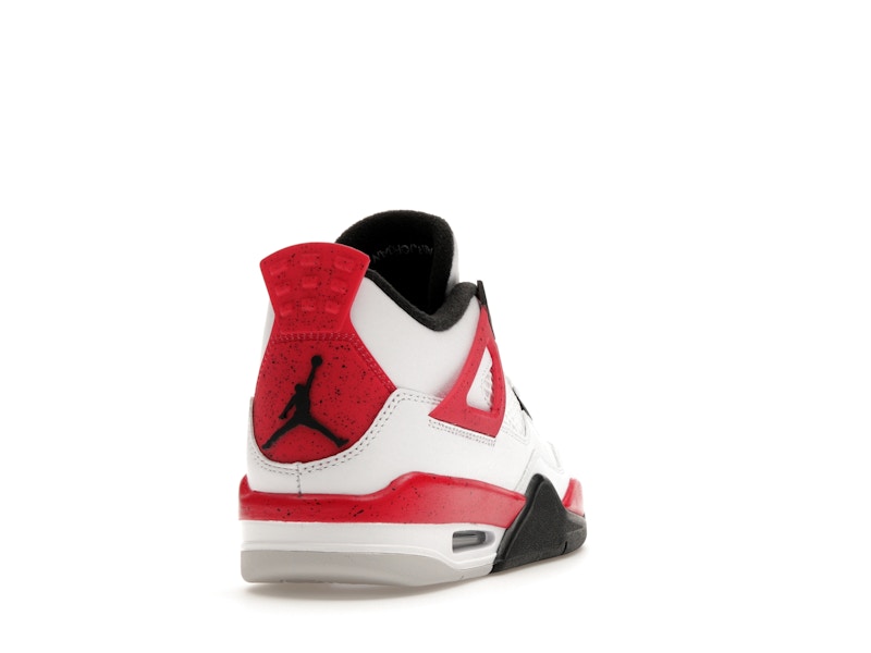 Air Jordan 4 Retro Red Cement (GS) - White/Fire Red/Black/Neutral Grey - air-jordan-4-retro-red-cement-gs - 30