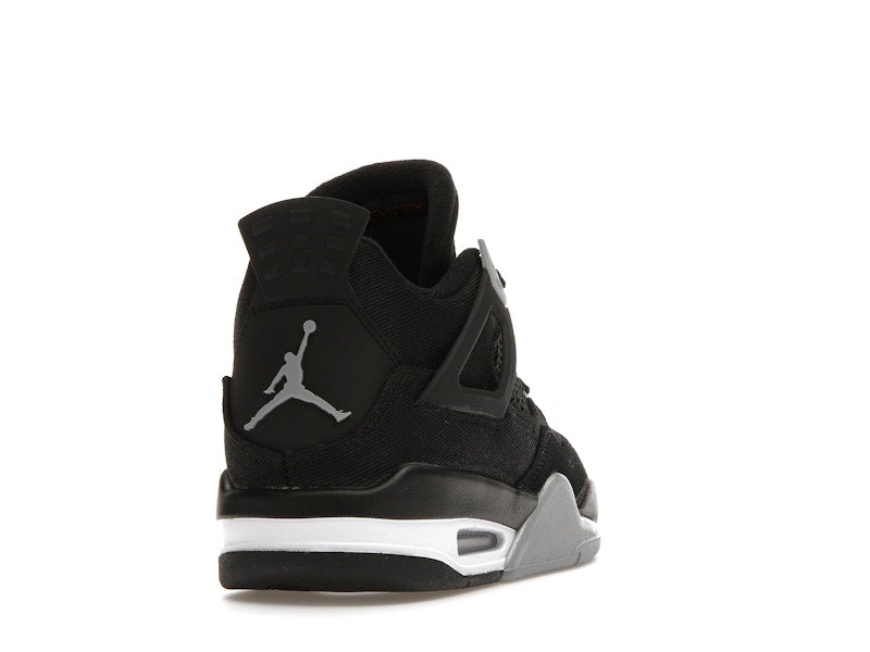 Jordan 4 Retro Black Canvas (GS), vista a 360 gradi 30 di 36