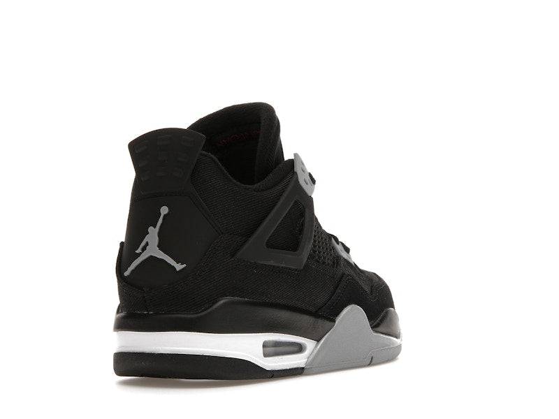 Jordan 4 Retro Black Canvas (GS), vista a 360 gradi 31 di 36