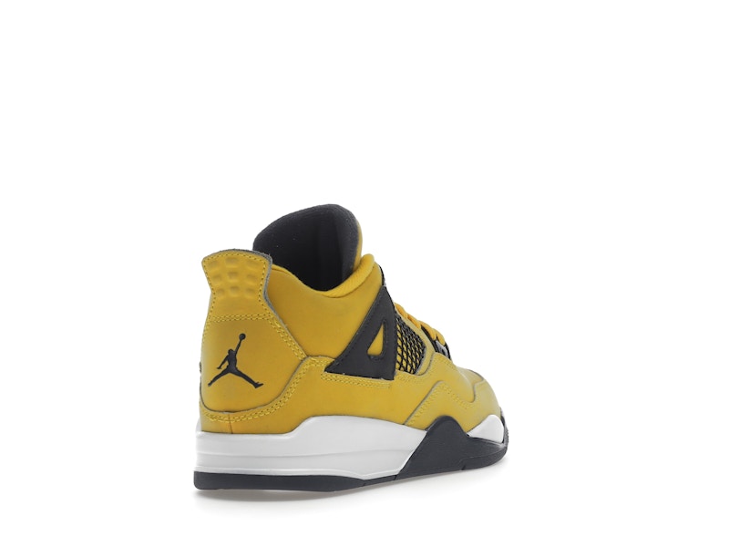 Air Jordan 4 Retro Lightning 2021 (PS) - Tour Yellow/White-Dark Blue Grey - BQ7669-700 - 31