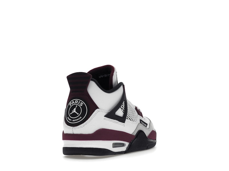 Air Jordan 4 Retro PSG Paris Saint-Germain (GS) - White/Bordeaux-Neutral Grey-Black - CZ6509-100 - 31