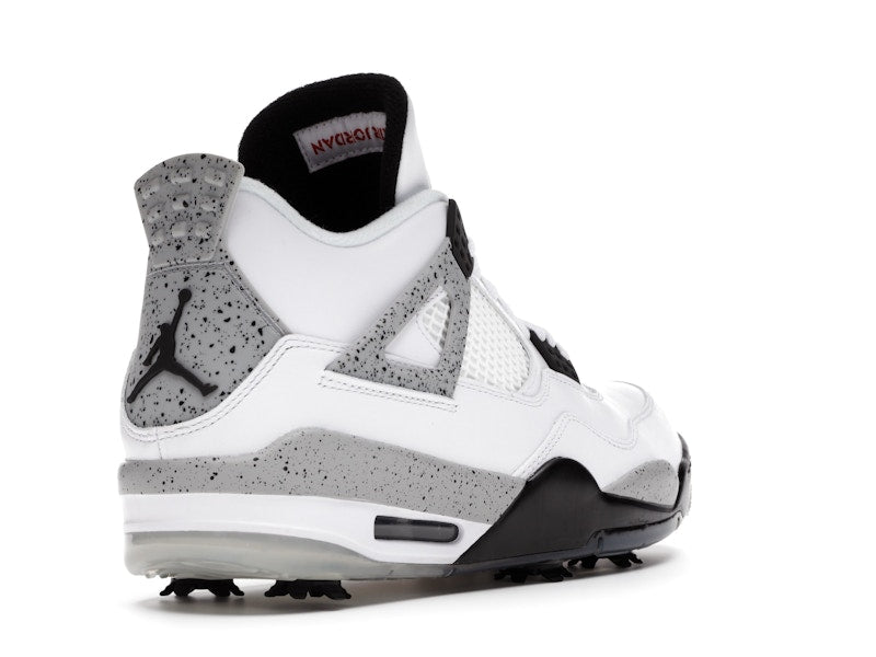 Air Jordan 4 Retro Golf White Cement - White/Tech Grey-Black-Fire Red - CU9981-100 - 32