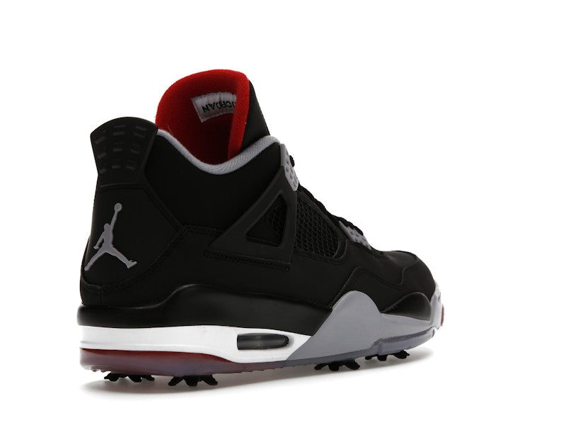 Air Jordan 4 Retro Golf Bred - Black/Fire Red-Cement Grey-White - CU9981-002 - 32
