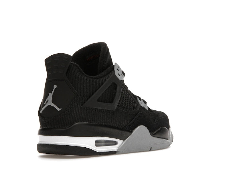 Jordan 4 Retro Black Canvas (GS), vista a 360 gradi 32 di 36