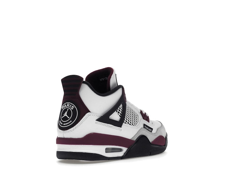 Air Jordan 4 Retro PSG Paris Saint-Germain (GS) - White/Bordeaux-Neutral Grey-Black - CZ6509-100 - 32