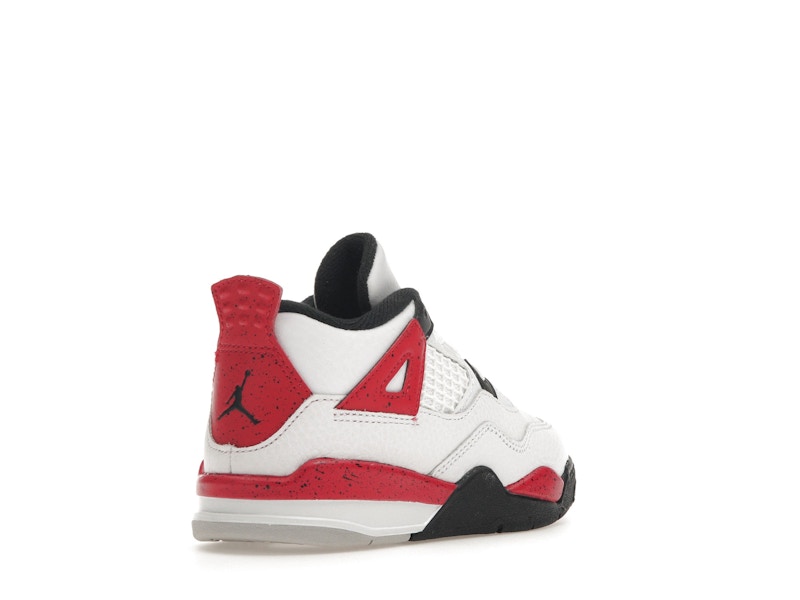 Air Jordan 4 Retro Red Cement (TD) - White/Fire Red/Black/Neutral Grey - BQ7670-161 - 32
