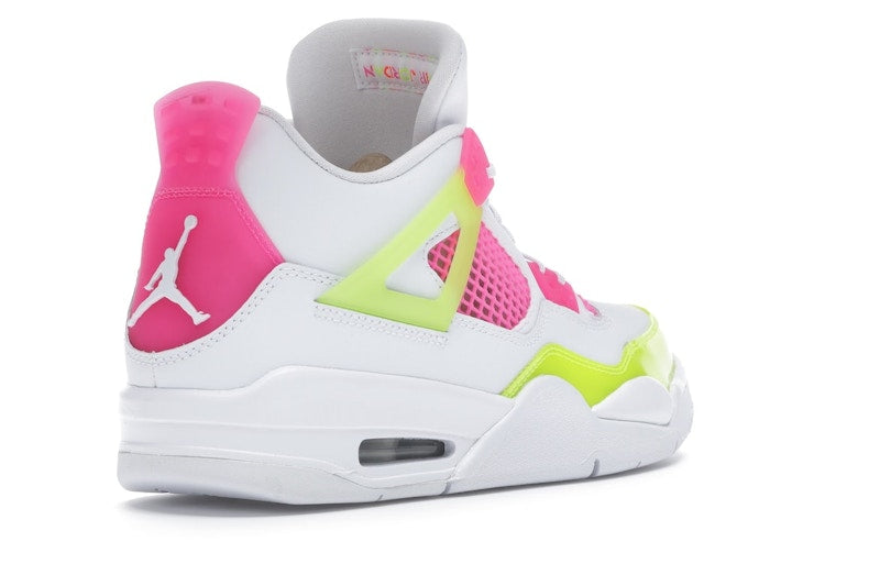 Air Jordan 4 Retro White Lemon Pink (GS) - White/Lemon Venom-Pink Blast - CV7808-100 - 32