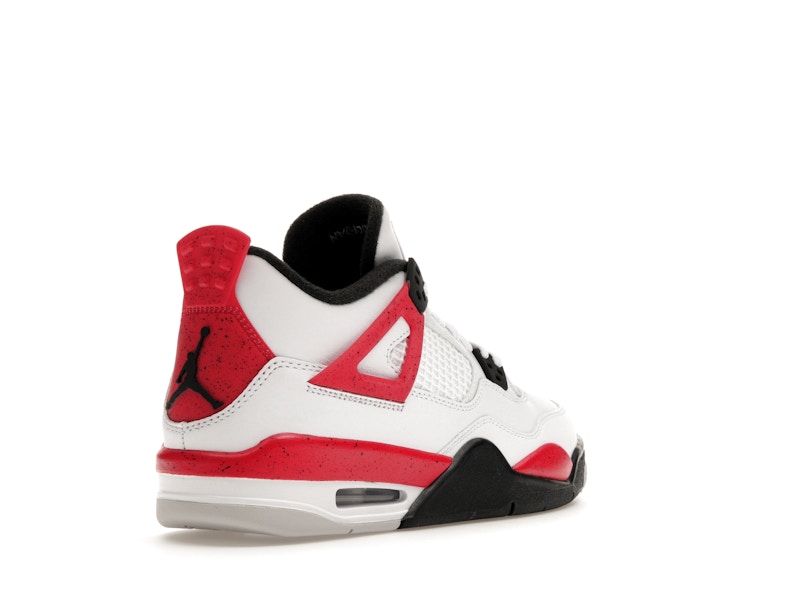 Air Jordan 4 Retro Red Cement (GS) - White/Fire Red/Black/Neutral Grey - air-jordan-4-retro-red-cement-gs - 32