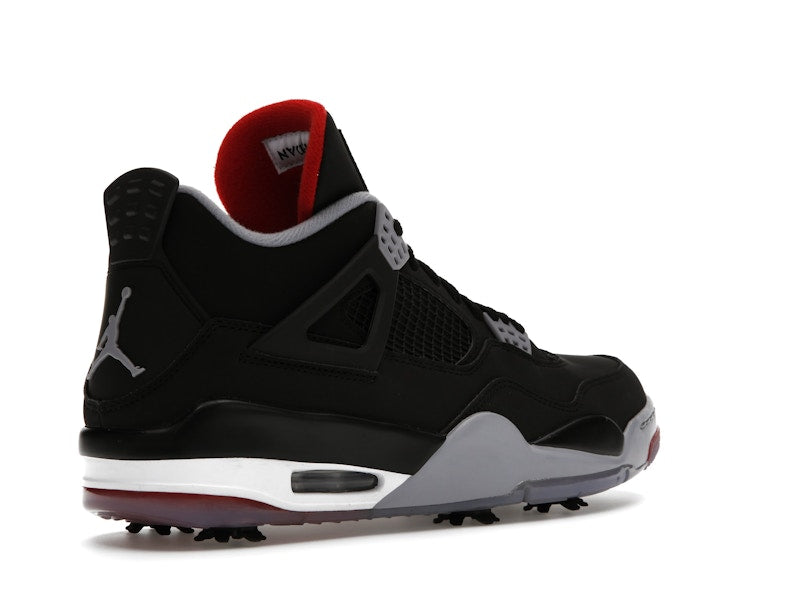 Air Jordan 4 Retro Golf Bred - Black/Fire Red-Cement Grey-White - CU9981-002 - 33