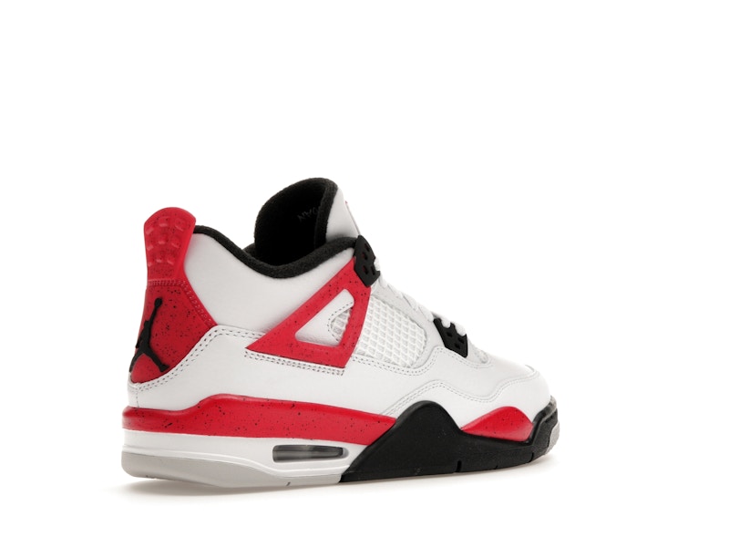 Air Jordan 4 Retro Red Cement (GS) - White/Fire Red/Black/Neutral Grey - air-jordan-4-retro-red-cement-gs - 33