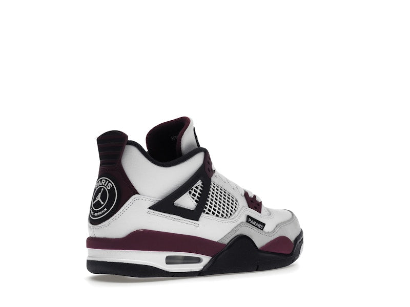 Air Jordan 4 Retro PSG Paris Saint-Germain (GS) - White/Bordeaux-Neutral Grey-Black - CZ6509-100 - 33