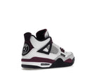 Air Jordan 4 Retro PSG Paris Saint-Germain (GS) - White/Bordeaux-Neutral Grey-Black - CZ6509-100 - 33