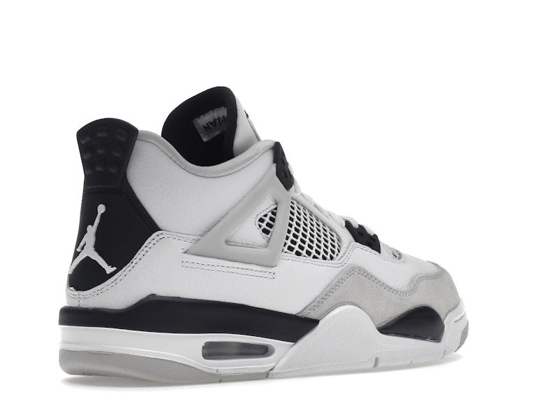 Air Jordan 4 Retro Military Black (GS) - White/Black-Neutral Grey - air-jordan-4-retro-military-black-gs - 33