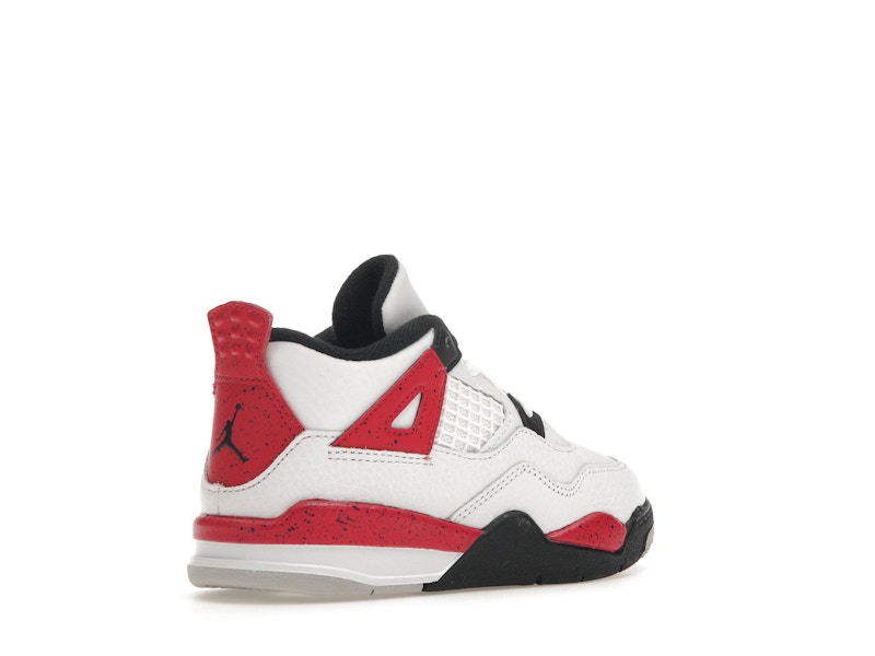 Air Jordan 4 Retro Red Cement (TD) - White/Fire Red/Black/Neutral Grey - BQ7670-161 - 33