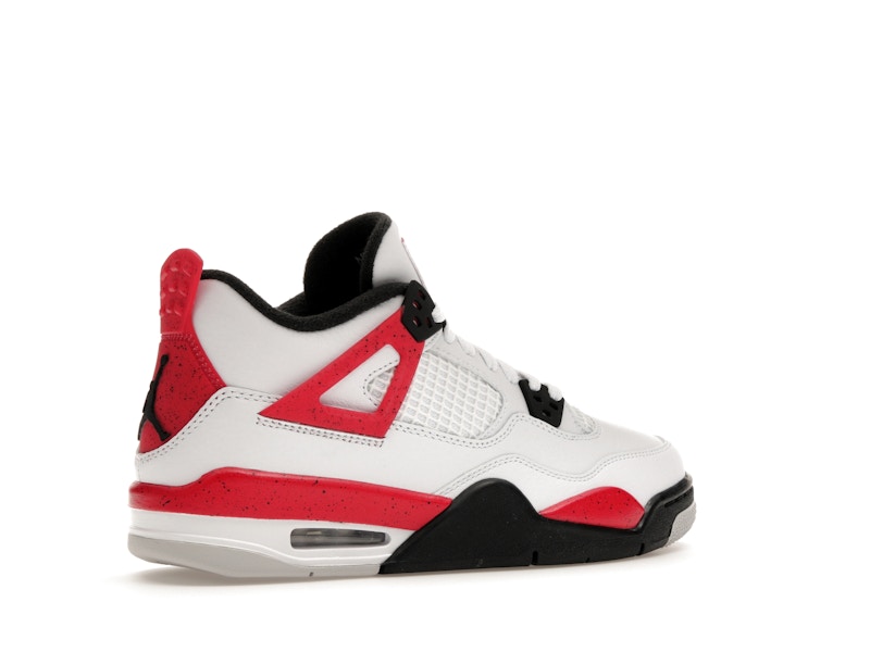 Air Jordan 4 Retro Red Cement (GS) - White/Fire Red/Black/Neutral Grey - air-jordan-4-retro-red-cement-gs - 34