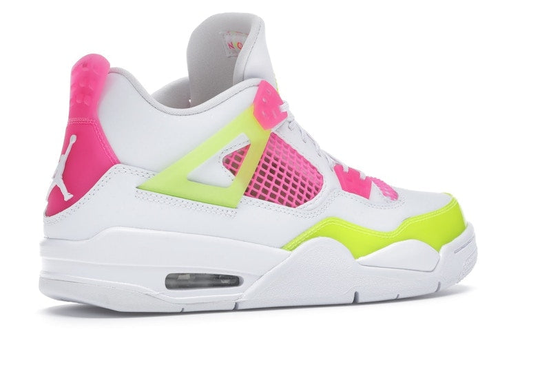 Air Jordan 4 Retro White Lemon Pink (GS) - White/Lemon Venom-Pink Blast - CV7808-100 - 34