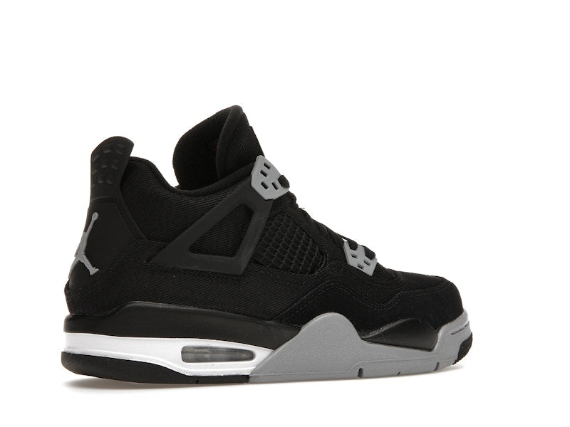 Jordan 4 Retro Black Canvas (GS), vista a 360 gradi 34 di 36