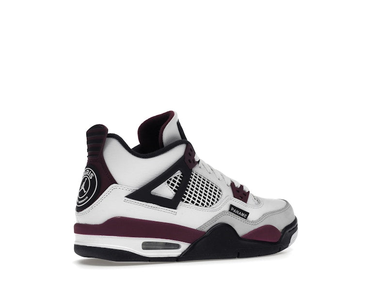 Air Jordan 4 Retro PSG Paris Saint-Germain (GS) - White/Bordeaux-Neutral Grey-Black - CZ6509-100 - 34