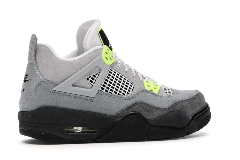 Air Jordan 4 Retro Se Neon (GS) - Cool Grey/Volt-Wolf Grey-Anthracite - CT5343-007 - 35