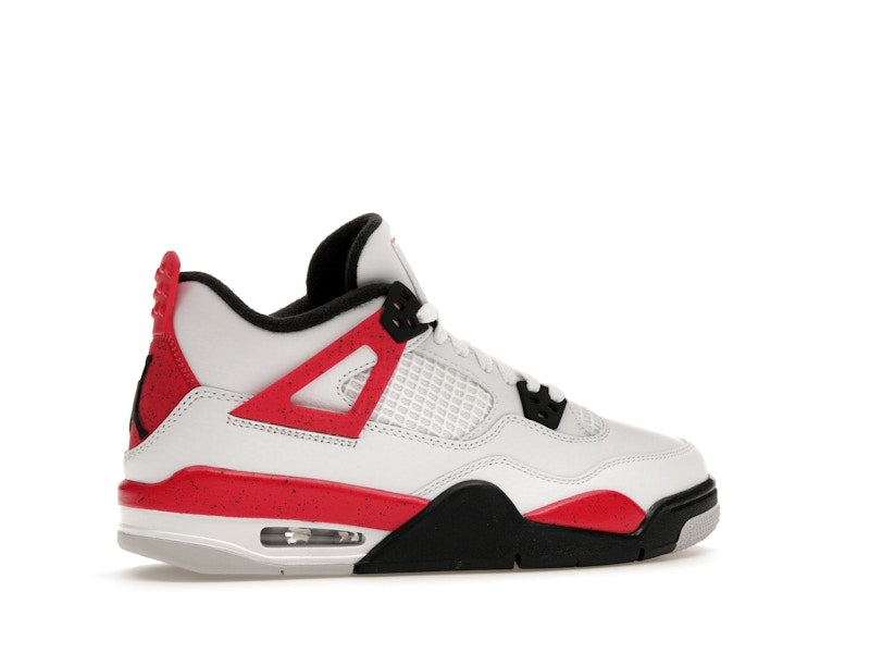 Air Jordan 4 Retro Red Cement (GS) - White/Fire Red/Black/Neutral Grey - air-jordan-4-retro-red-cement-gs - 35