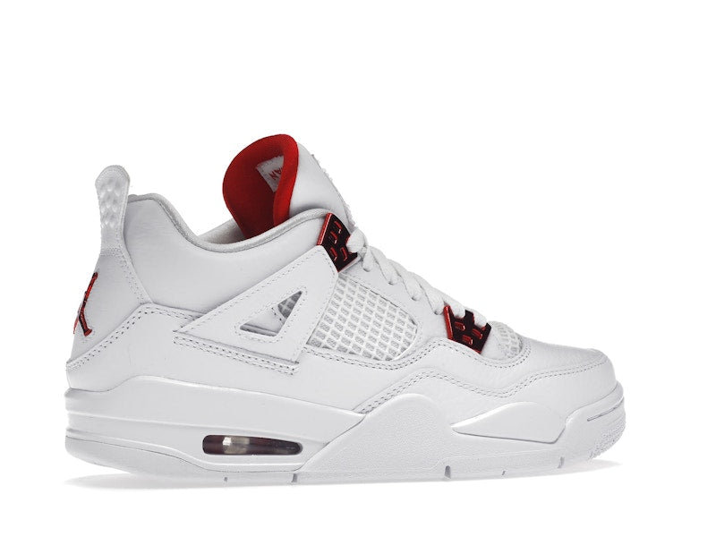 Air Jordan 4 Retro Metallic Red (GS) - White/University Red-Metallic Silver - air-jordan-4-retro-metallic-red-gs - 35