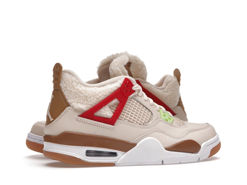 Air Jordan 4 Retro Where The Wild Things Are (GS) - Pearl White/Dark Driftwood-Gym Red - DH0572-264 - 35