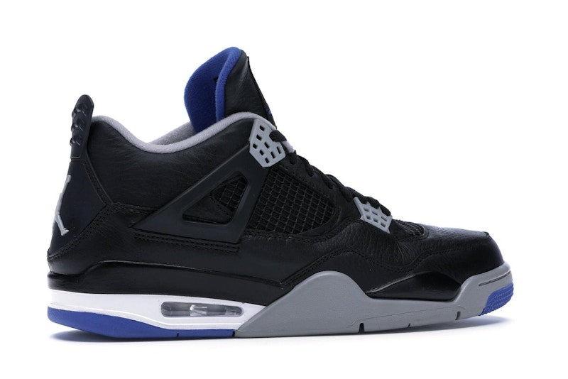 Air Jordan 4 Retro Motorsports Alternate - Black/Game Royal-Matte Silver-White - air-jordan-4-retro-motorsports-alternate - 35