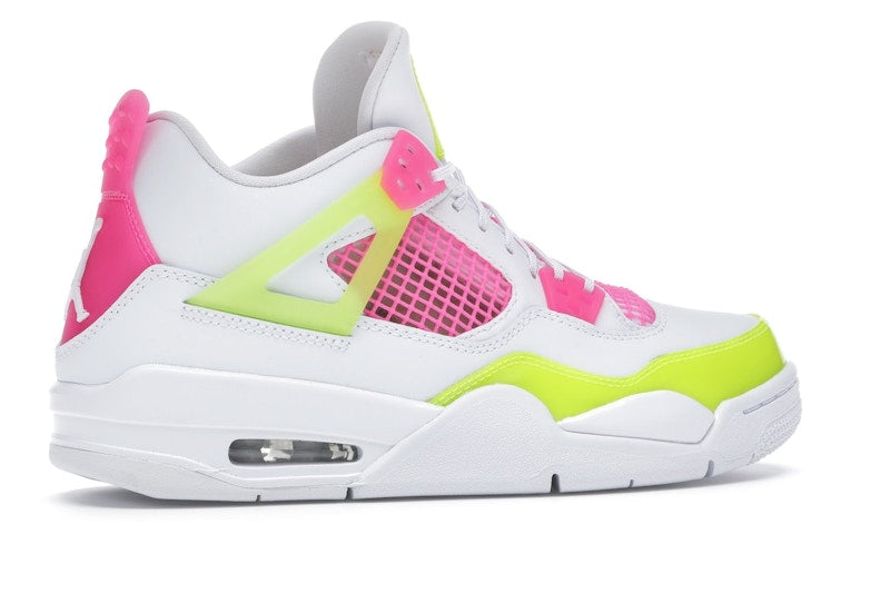Air Jordan 4 Retro White Lemon Pink (GS) - White/Lemon Venom-Pink Blast - CV7808-100 - 35