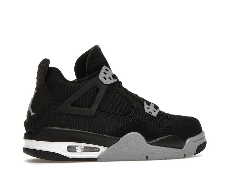 Jordan 4 Retro Black Canvas (GS), vista a 360 gradi 35 di 36