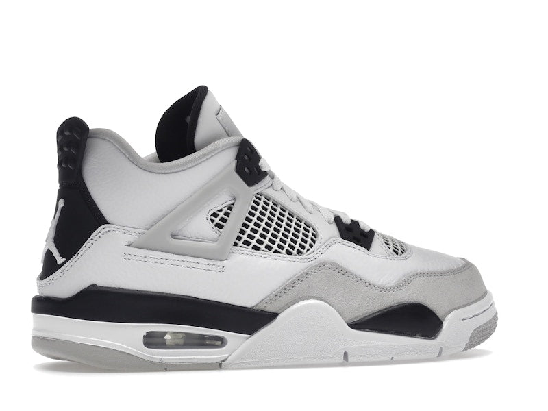 Air Jordan 4 Retro Military Black (GS) - White/Black-Neutral Grey - air-jordan-4-retro-military-black-gs - 35
