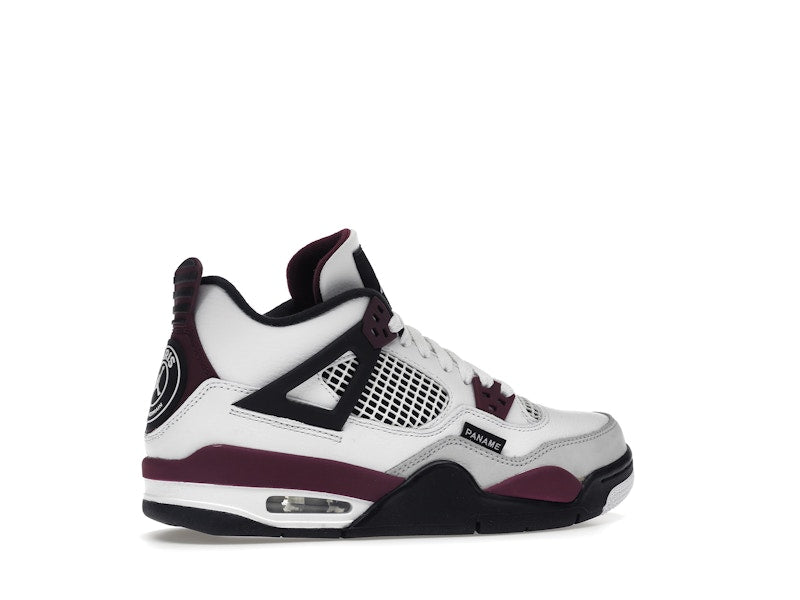 Air Jordan 4 Retro PSG Paris Saint-Germain (GS) - White/Bordeaux-Neutral Grey-Black - CZ6509-100 - 35