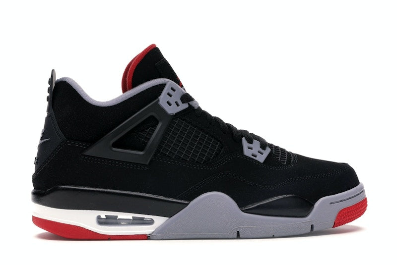 Air Jordan 4 Retro Bred 2019 (GS) - Black/Fire Red-Cement Grey-Summit White - air-jordan-4-retro-bred-2019-gs - 36