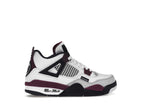 Air Jordan 4 Retro PSG Paris Saint-Germain (GS) - White/Bordeaux-Neutral Grey-Black - CZ6509-100 - 36