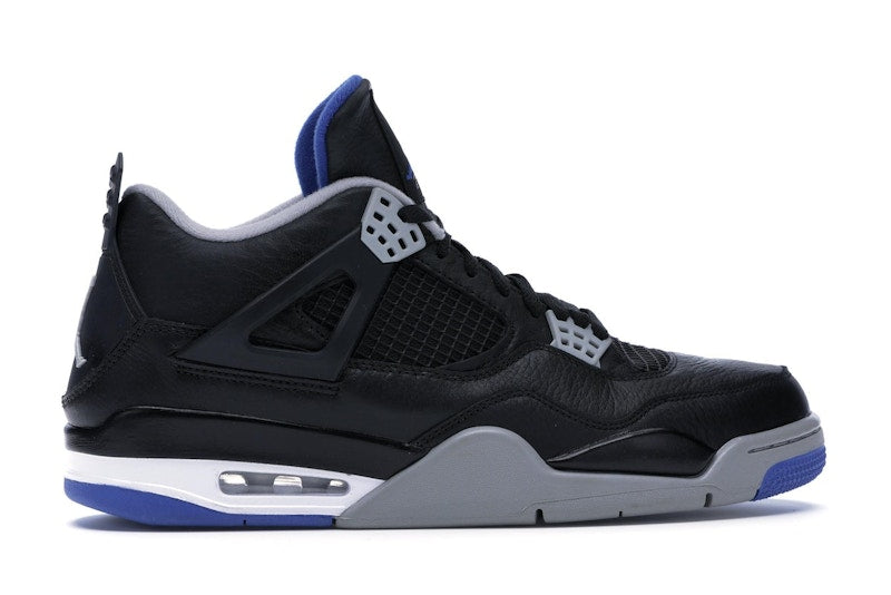 Air Jordan 4 Retro Motorsports Alternate - Black/Game Royal-Matte Silver-White - air-jordan-4-retro-motorsports-alternate - 36