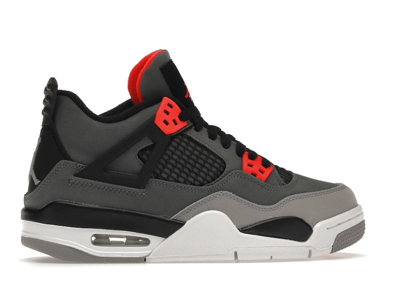 Air Jordan 4 Retro Infrared (GS) - Dark Grey/Infrared 23-Black-Cement Grey - air-jordan-4-retro-infrared-gs - 36