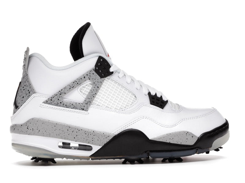 Air Jordan 4 Retro Golf White Cement - White/Tech Grey-Black-Fire Red - CU9981-100 - 36
