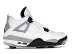 Air Jordan 4 Retro Golf White Cement - White/Tech Grey-Black-Fire Red - CU9981-100 - 36