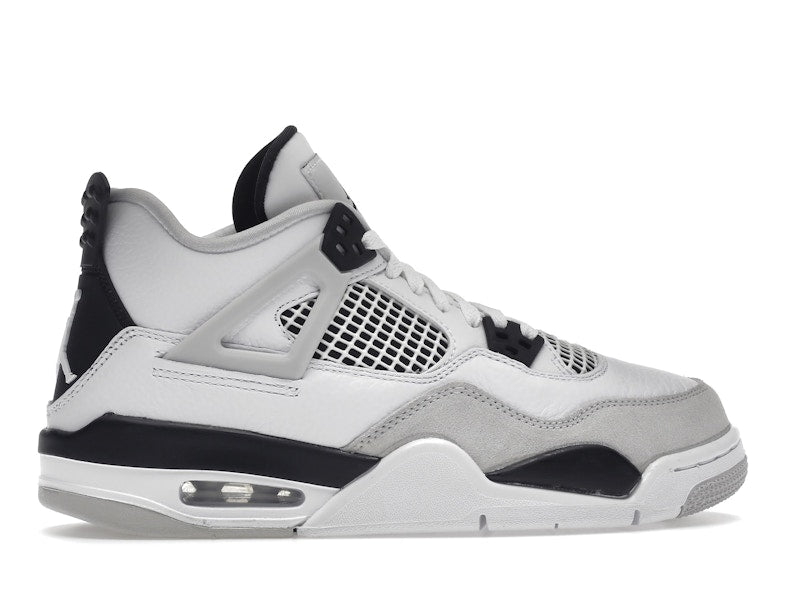 Air Jordan 4 Retro Military Black (GS) - White/Black-Neutral Grey - air-jordan-4-retro-military-black-gs - 36
