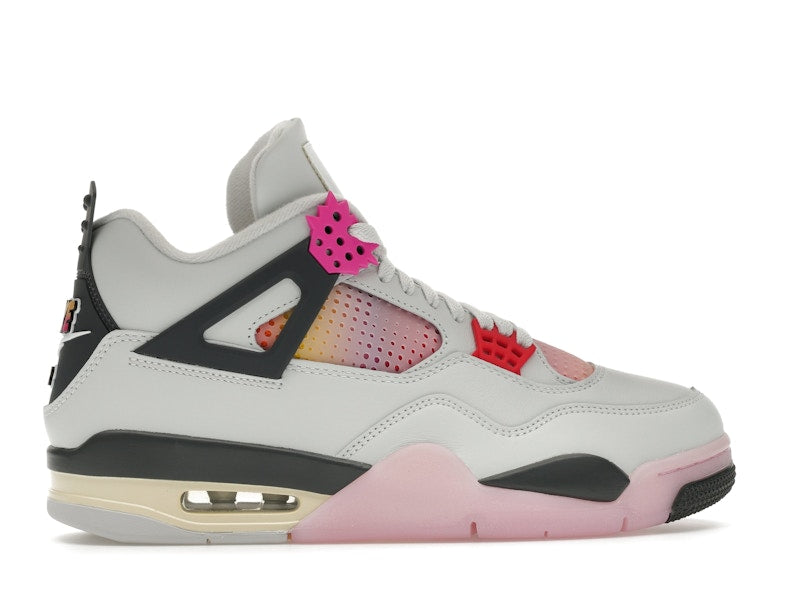 Air Jordan 4 Retro Comic - Off White/Anthracite/Neutral Grey/Fire Pink/Light Arctic Pink/Muslin - JA1135-100 - 36