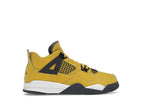 Air Jordan 4 Retro Lightning 2021 (PS) - Tour Yellow/White-Dark Blue Grey - BQ7669-700 - 36
