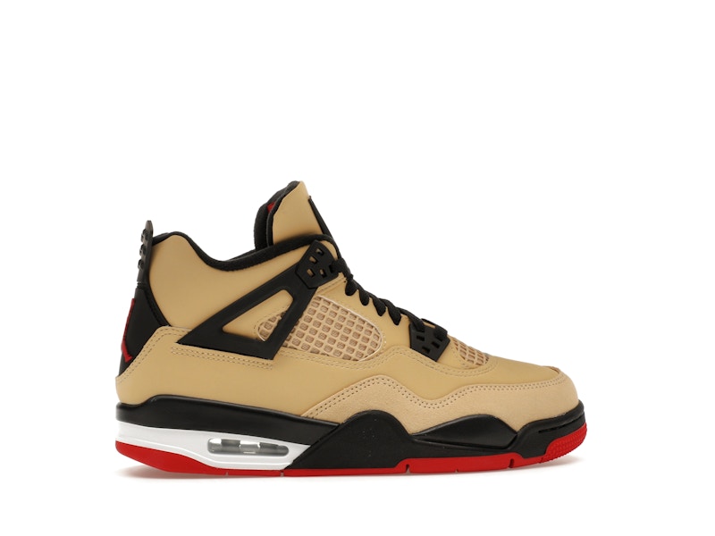 Air Jordan 4 Retro Pizza (GS) - Fire Red/Sesame/White/Starfish - IH2094-200 - 36