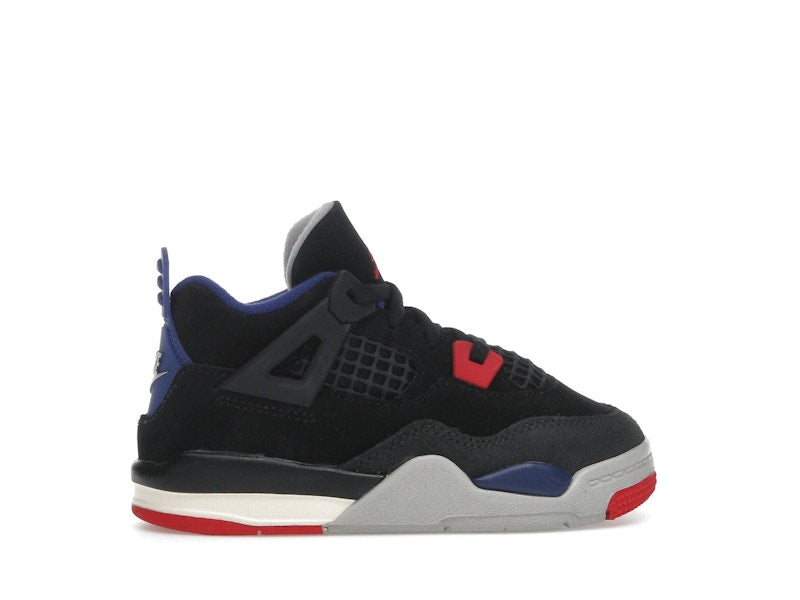 Air Jordan 4 Retro Rare Air (TD) - Black/Fire Red/Deep Royal Blue/Dark Smoke Grey/Tech Grey - IB4387-003 - 36