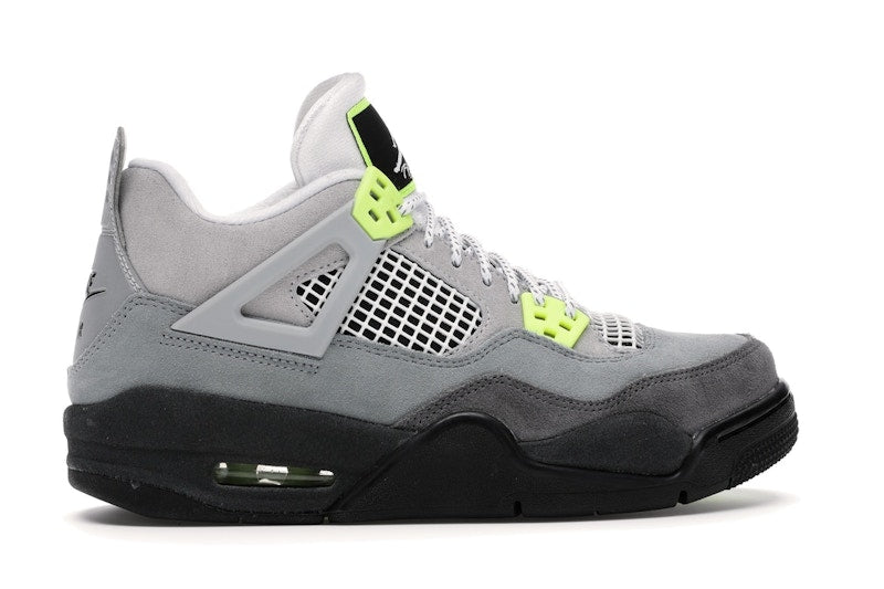 Air Jordan 4 Retro Se Neon (GS) - Cool Grey/Volt-Wolf Grey-Anthracite - CT5343-007 - 36