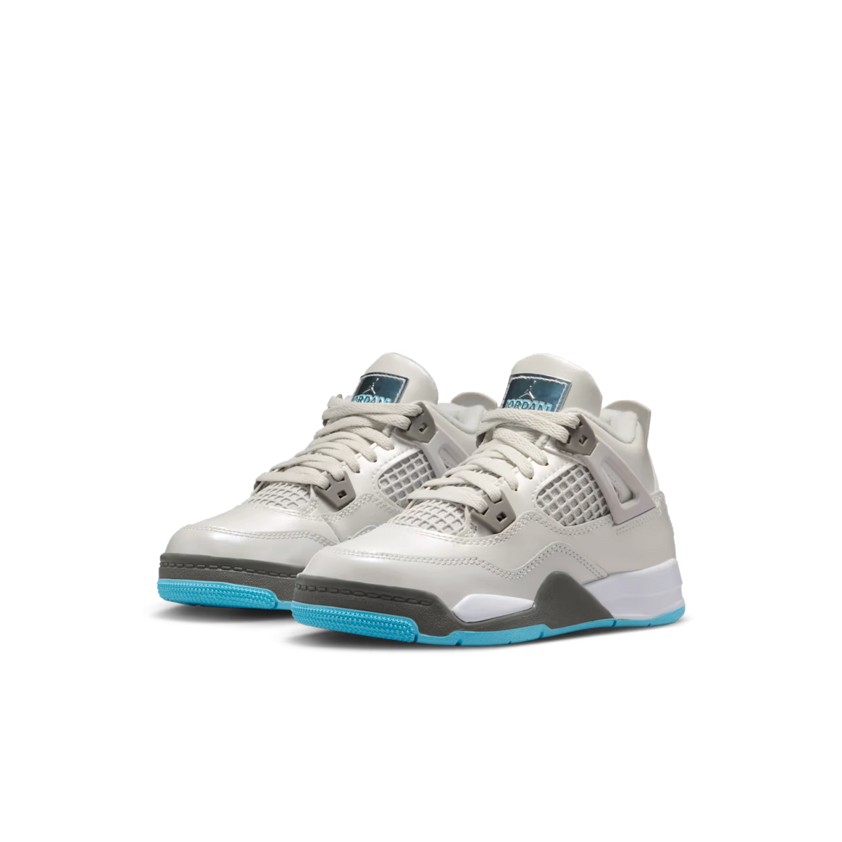 Jordan 4 Retro Photon Dust Blue Chill (PS) - vue paire