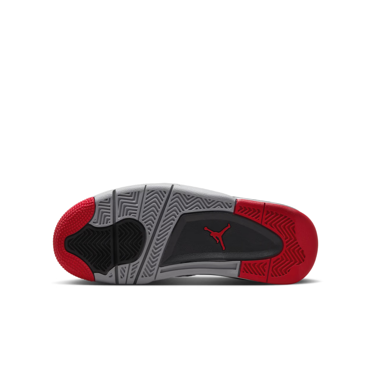 Jordan 4 RM Black Cement (GS) - vue semelle